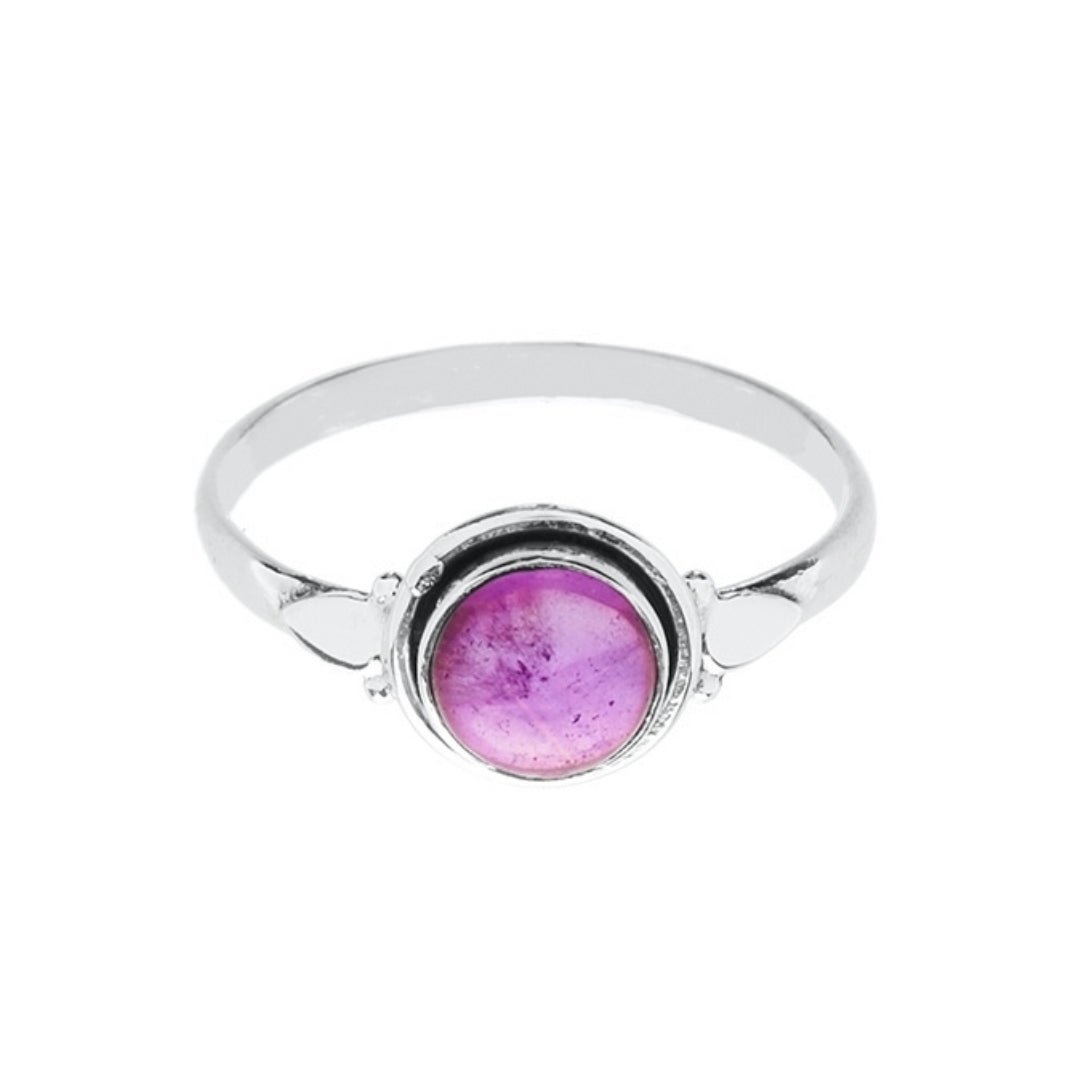Anillo 'Kira' de Amatista - Plata de Ley