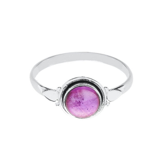 Anillo 'Kira' de Amatista - Plata de Ley