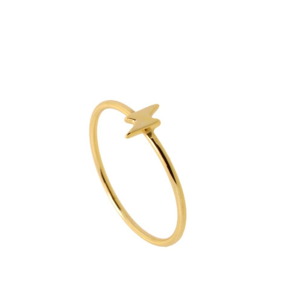 Anillo Little Thunder - Baño de Oro 18k