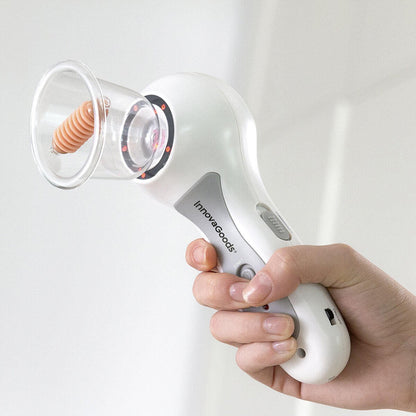 Aparato anticelulítico de vacumterapia Pro InnovaGoods, con manguito y controles, para reducir celulitis y mejorar la circulación.