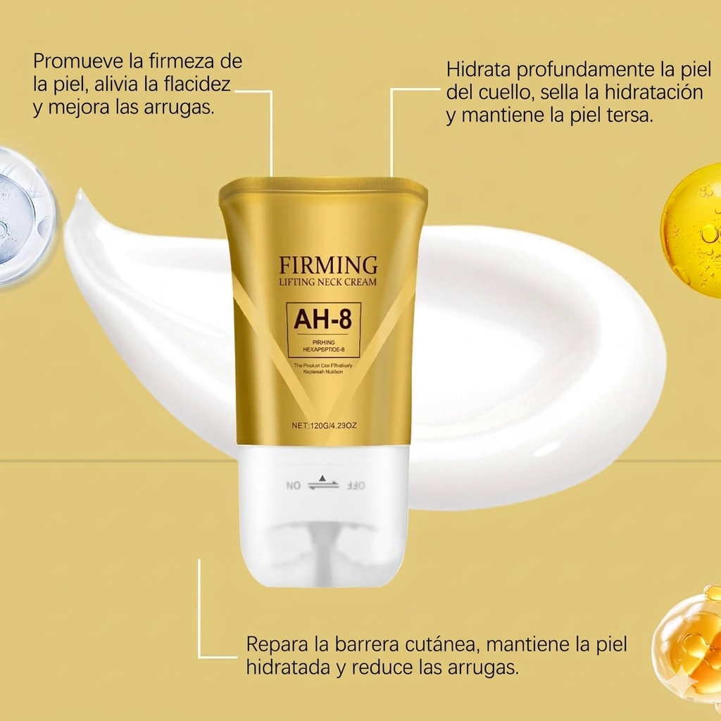 Aplicación del sérum reafirmante de cuello y papada con doble rodillo V-Shape, tratamiento para cuello y escote de Innovagizmo.