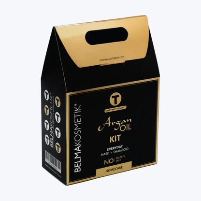Kit de tratamiento capilar XARODIST Belma Kosmetik con aceite de argán de 500 ml para todo tipo de cabellos y post alisado