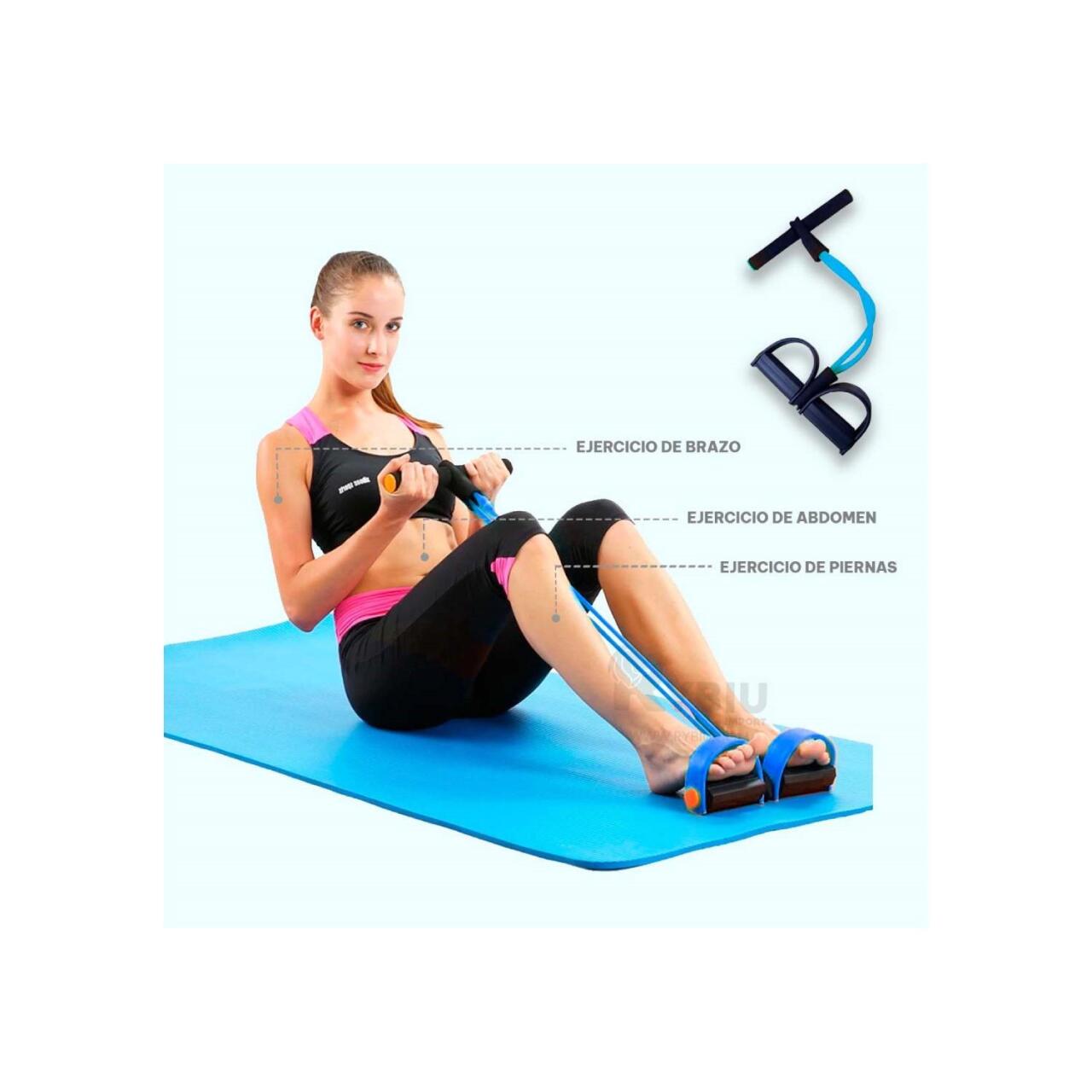 Banda de resistencia con cuerda de tracción elástica de la marca innovagizmo, ideal para entrenamiento y ejercicios de fuerza.