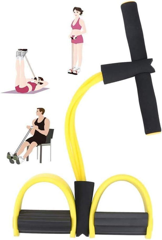 Banda de resistencia con cuerda de tracción elástica de la marca Innovagizmo para entrenamiento y ejercicio físico.
