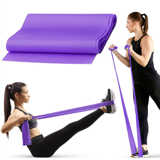 Banda de resistencia Pilates innovagizmo, cinta elástica de goma con agarres para ejercicios de fitness y entrenamiento.