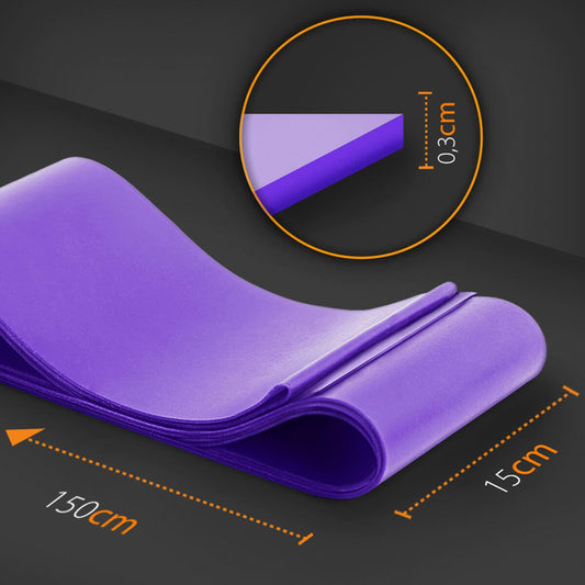 Banda de resistencia Pilates innovagizmo de goma flexible, 5 a 15 lb, para ejercicios de fuerza y tonificación en fitness.