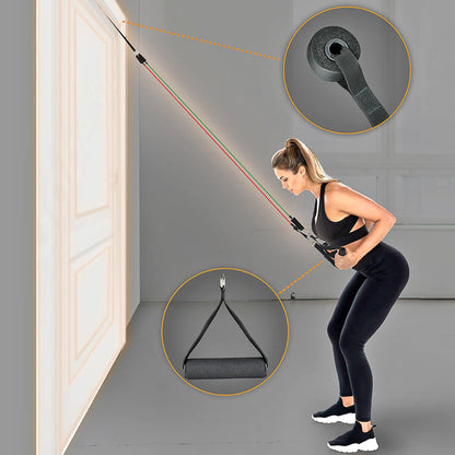 Juego de 12 bandas de resistencia innovagizmo con 5 niveles de fuerza, en colores varios, para entrenamiento y ejercicio físico.