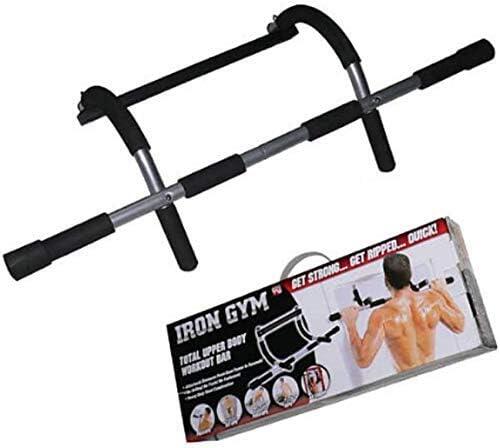 Barra de entrenamiento innovagizmo, con mangos ergonómicos y peso ajustable para ejercicio en casa o en el gimnasio.