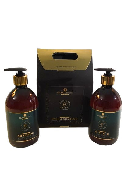 Kit de tratamiento capilar XARODIST Belma Argán de 500 ml para todo tipo de cabello y cuidado post alisado