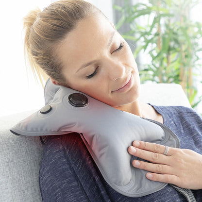 Bolsa de agua caliente ajustable y recargable Hutter InnovaGoods gris de 400 W, con diseño práctico y material suave.