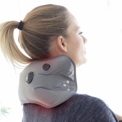 Bolsa de agua caliente ajustable recargable Hutter InnovaGoods gris, con capacidad para calor y alivio del dolor, 400 W.
