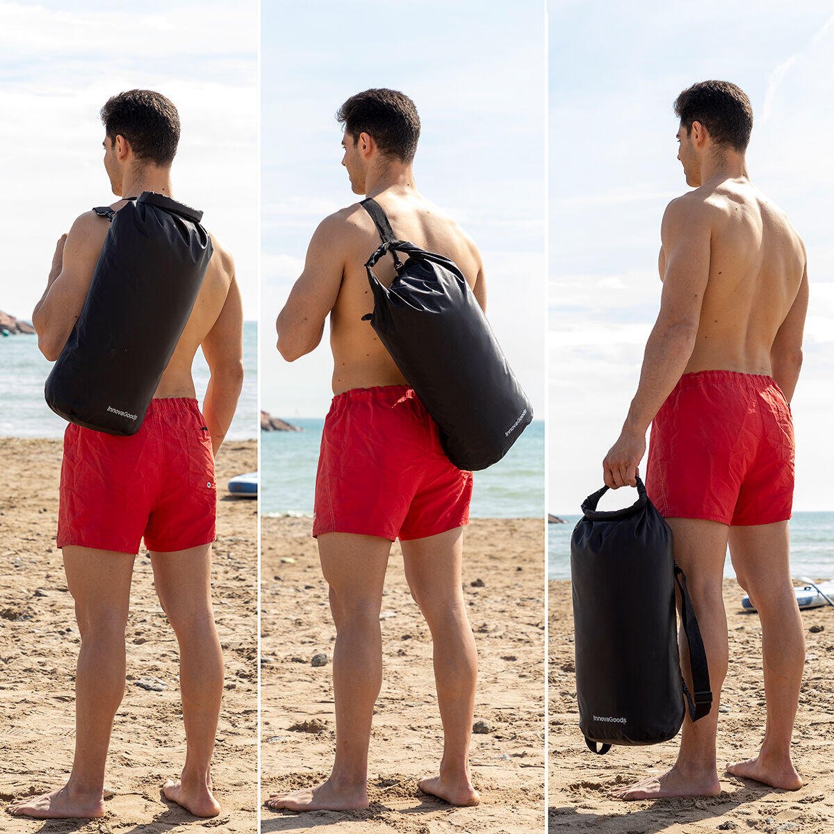 Bolsa estanca impermeable de 20L de la marca Dryhux de Innovagoods, ideal para deportes y actividades acuáticas.