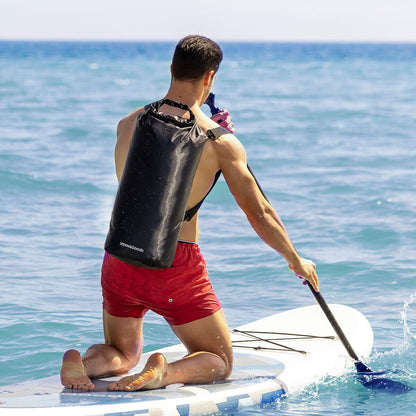 Bolsa estanca impermeable deportiva Dryhux de Innovagizmo, capacidad de 20 litros, ideal para actividades al aire libre y deportes