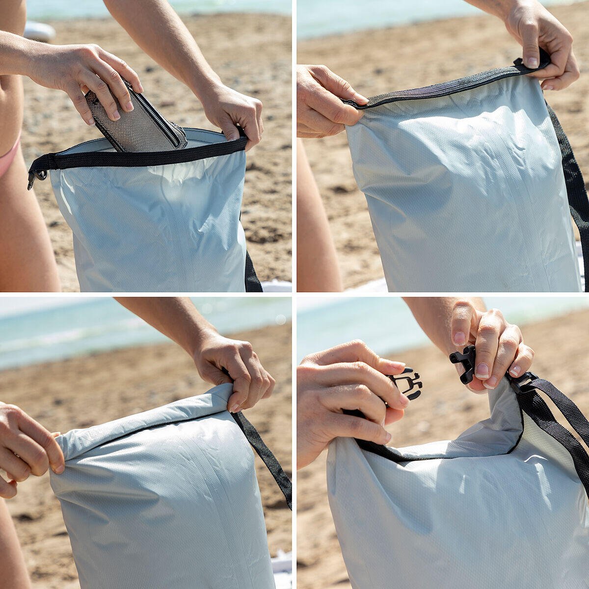 Bolsa estanca impermeable deportiva Drysal de Innovagizmo, capacidad de 10 litros, ideal para actividades al aire libre y agua
