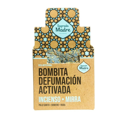 Bombita Defumación Activada Incienso y Mirra