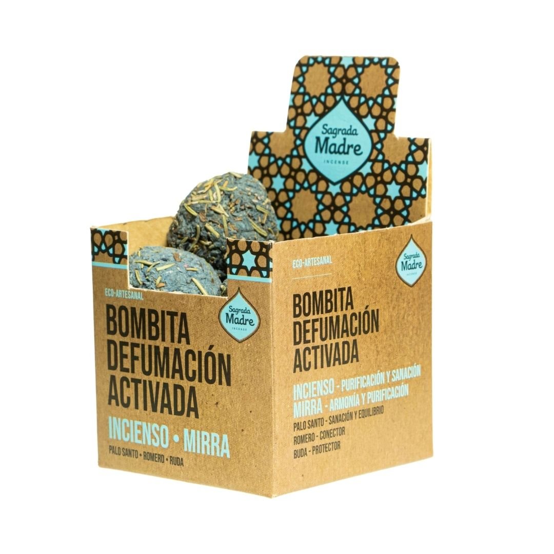 Bombita Defumación Activada Incienso y Mirra