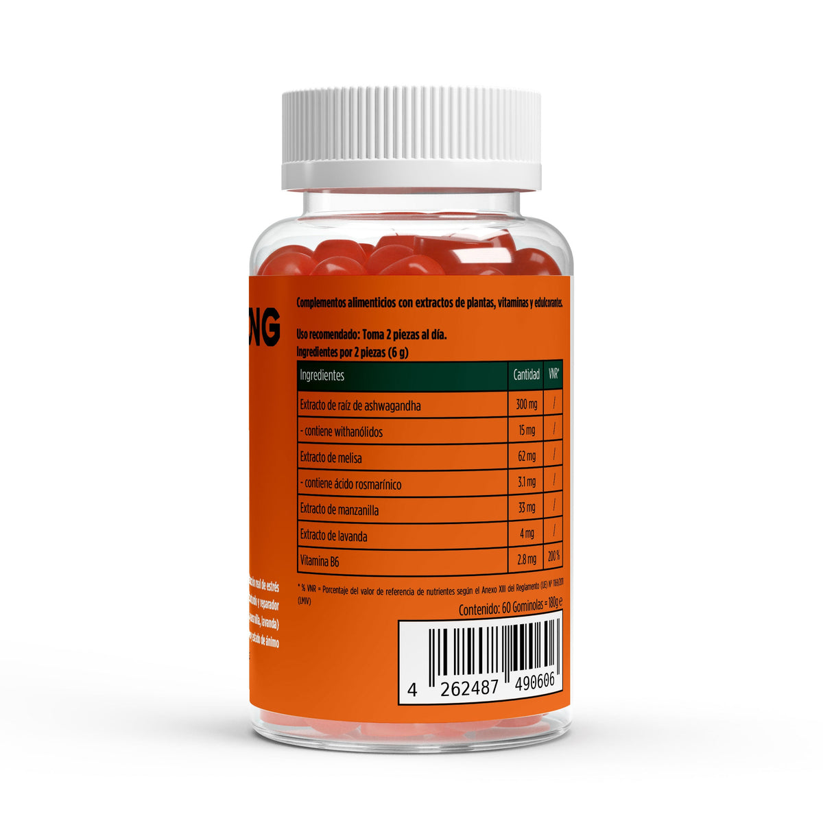 Gominolas Premium de Ashwagandha 300 + Vitamina B6 | 60 unidades