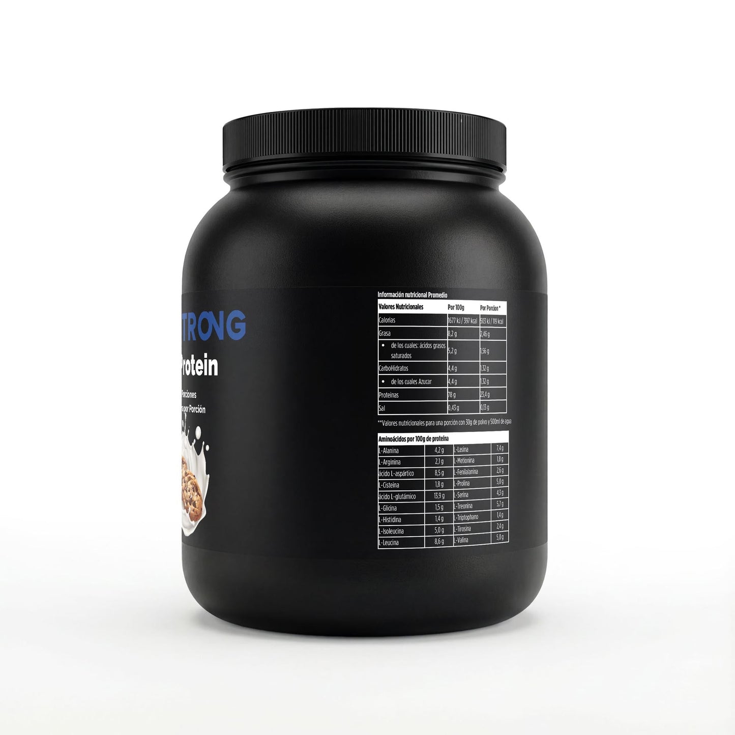 Galletas de proteína premium de suero BORNSTRONG FITNESS, sabor delicioso, paquete de 1kg en la imagen