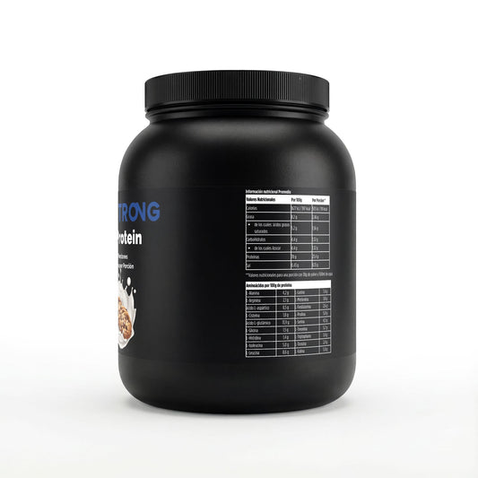 Galletas de proteína premium de suero BORNSTRONG FITNESS, sabor delicioso, paquete de 1kg en la imagen
