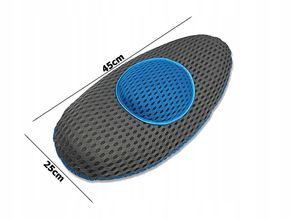 Cojín ergonómico de apoyo lumbar para mejorar la postura y comodidad en sillas, fabricado por innovagizmo.com.