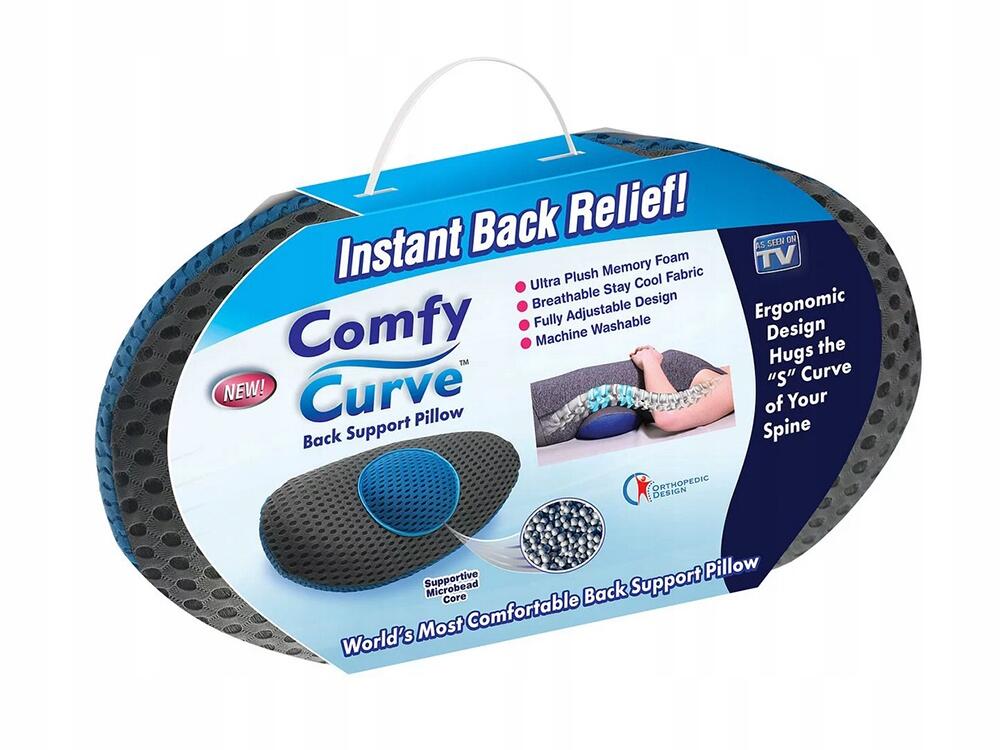 Cojín ergonómico de apoyo lumbar para mejorar la postura y comodidad en sillas, diseñado por innovagizmo.com