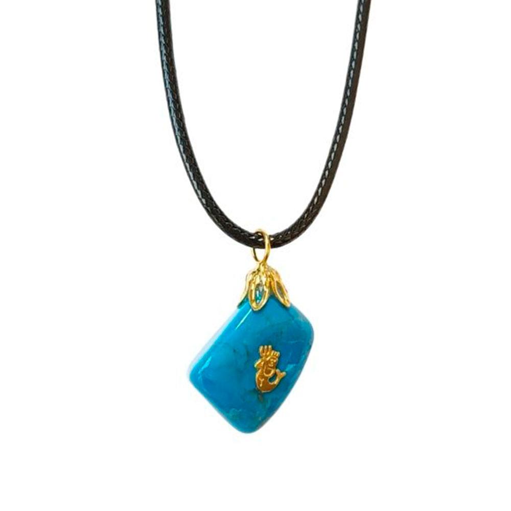 Colgante Acuario - Howlita Azul - Sensaido