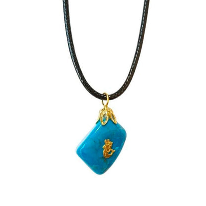 Colgante Acuario - Howlita Azul - Sensaido