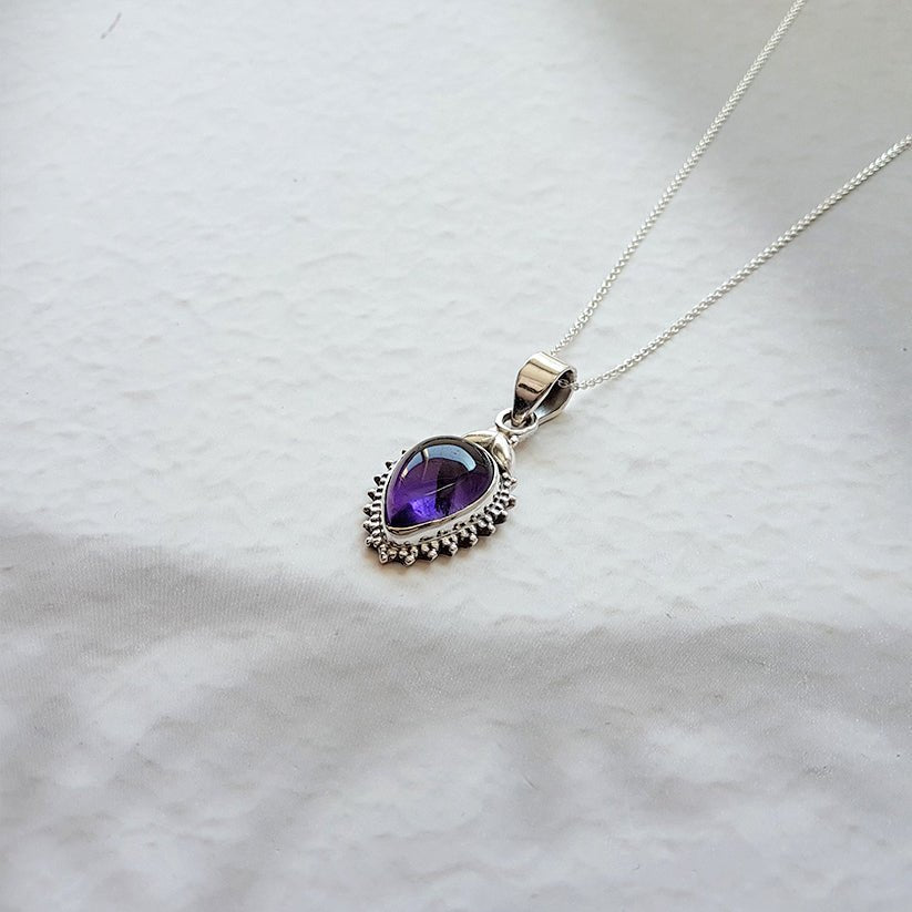 Colgante Agra Amatista y Plata de Ley 925 - Sensaido