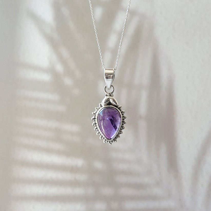 Colgante Agra Amatista y Plata de Ley 925 - Sensaido