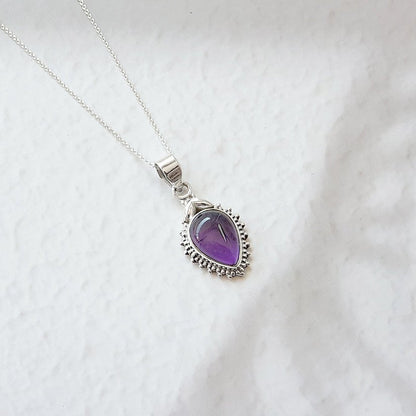 Colgante Agra Amatista y Plata de Ley 925 - Sensaido