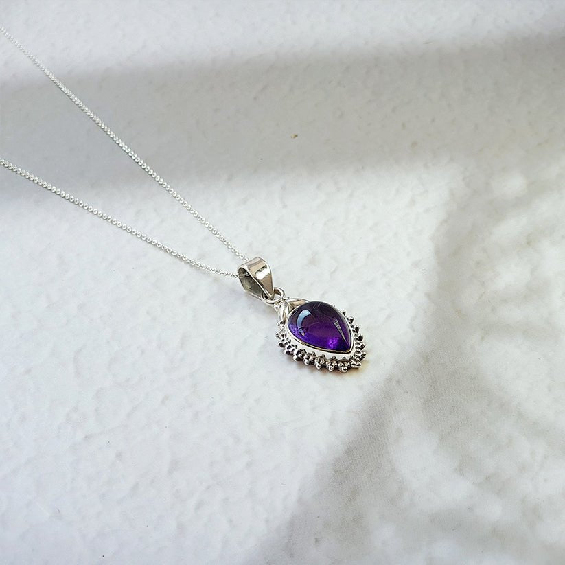Colgante Agra Amatista y Plata de Ley 925 - Sensaido