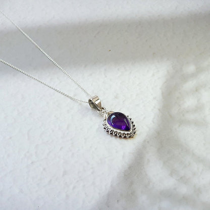 Colgante Agra Amatista y Plata de Ley 925 - Sensaido