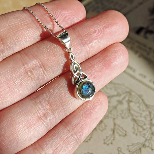 Colgante 'Amariel' Labradorita y Plata de Ley 925