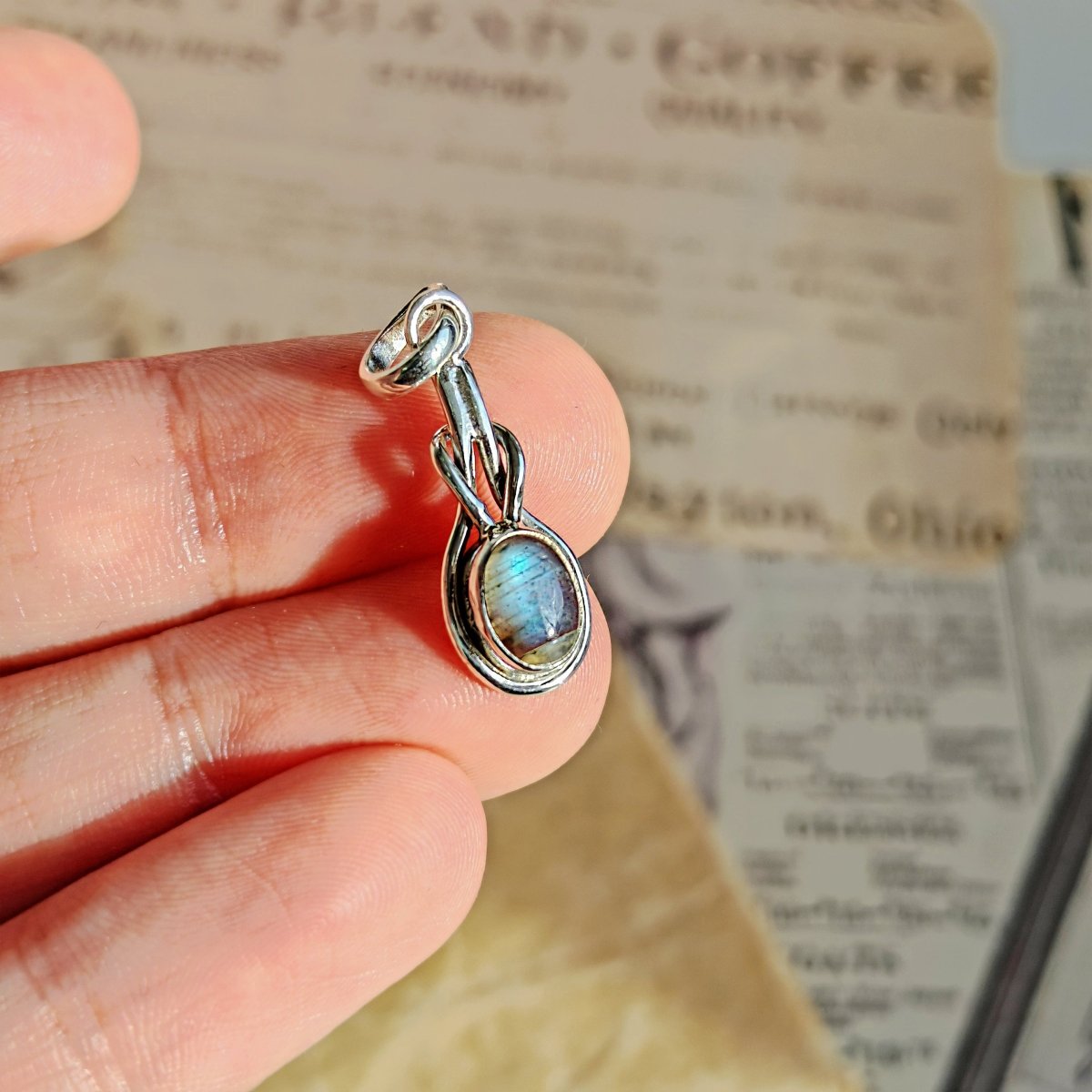 Colgante Arwen Labradorita y Plata de Ley 925 - Sensaido