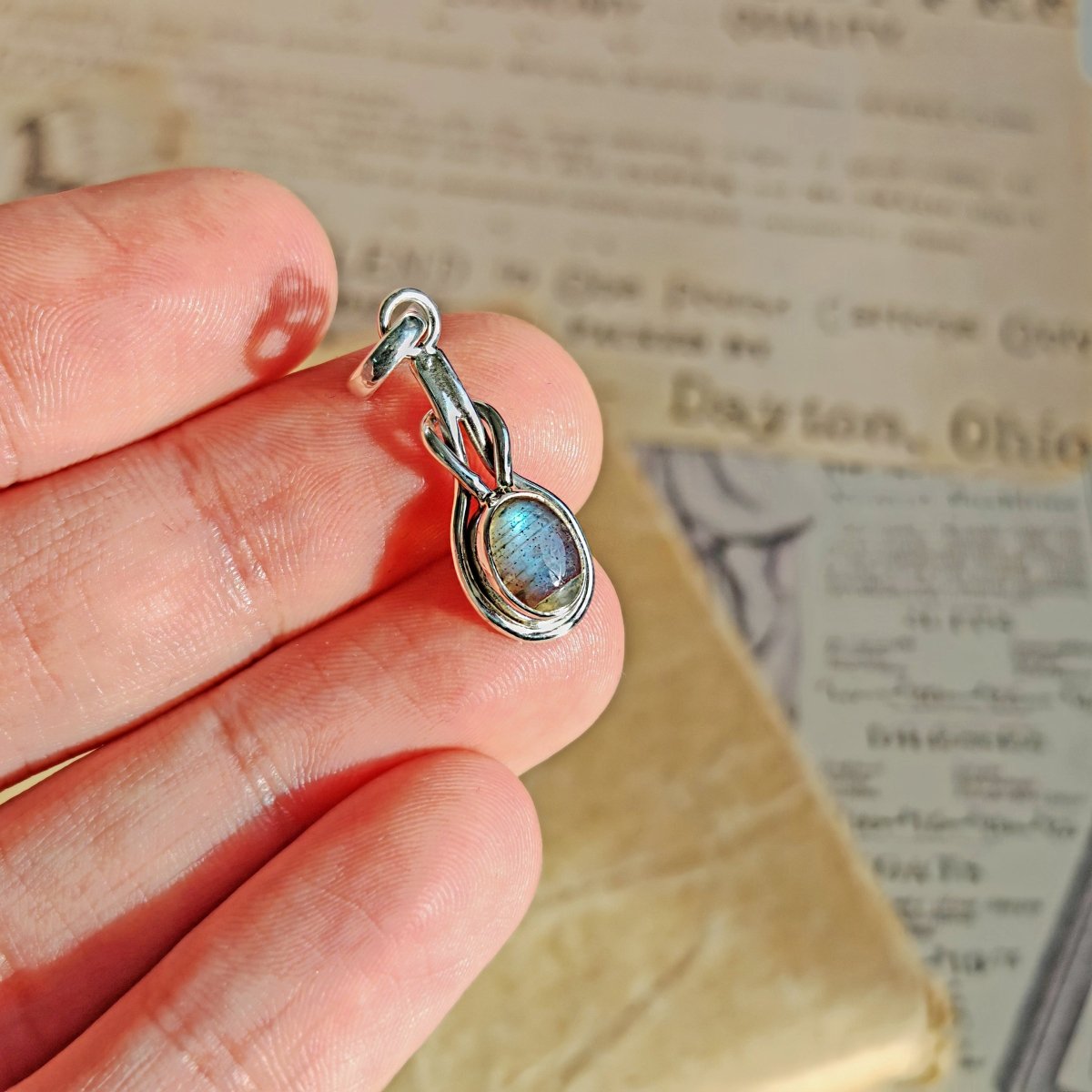 Colgante Arwen Labradorita y Plata de Ley 925 - Sensaido