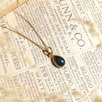 Colgante 'Aurora' Ónix S925 & Baño de Oro 18K - Sensaido