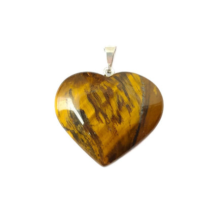 Colgante Corazón de Ojo de Tigre - Sensaido