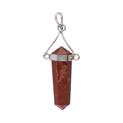 Colgante de Jaspe Rojo Biterminado - Sensaido