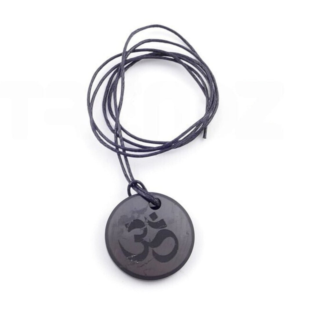 Colgante de Shungit con Símbolo de OM - Sensaido