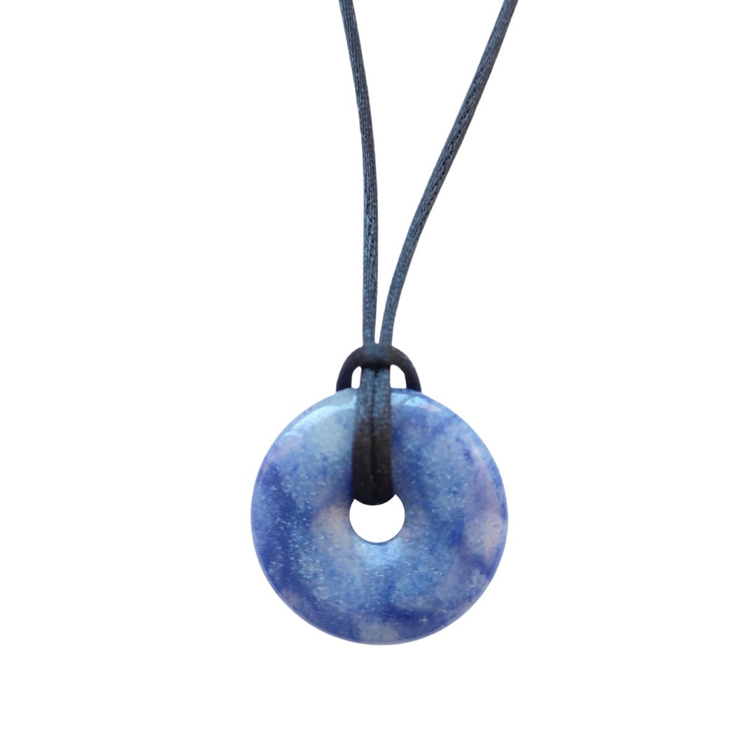 Colgante Donut de Cuarzo Azul - Sensaido