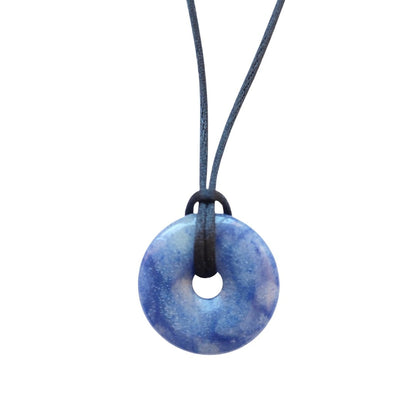 Colgante Donut de Cuarzo Azul - Sensaido