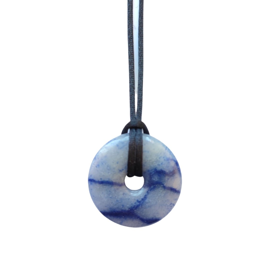 Colgante Donut de Cuarzo Azul - Sensaido