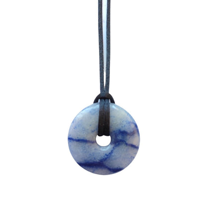 Colgante Donut de Cuarzo Azul - Sensaido