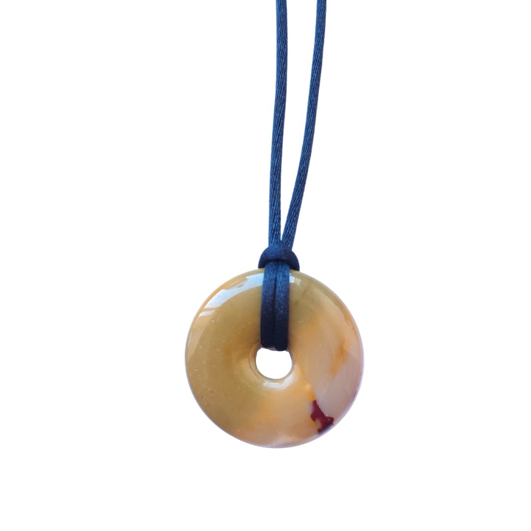 Colgante Donut de Jaspe Mokaita - Sensaido