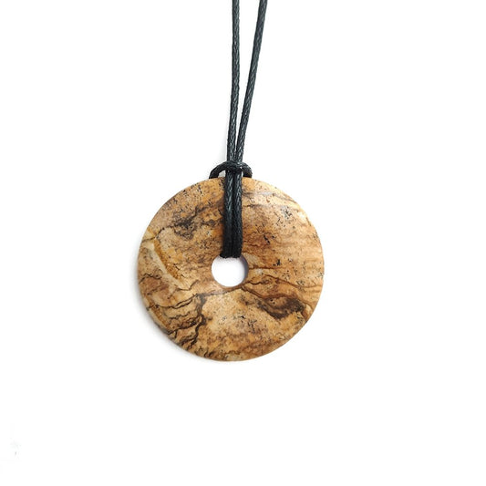 Colgante Donut de Jaspe Paisaje - Sensaido