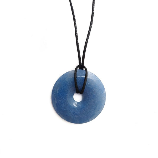 Colgante Donut de Cuarzo Azul - Sensaido