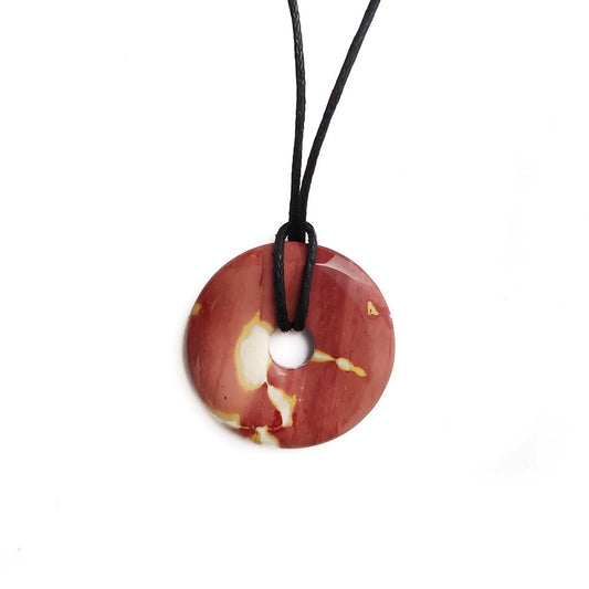 Colgante Donut de Jaspe Mokaita - Sensaido