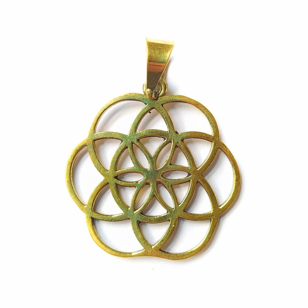 Colgante Flor de la Vida en Bronce - Sensaido
