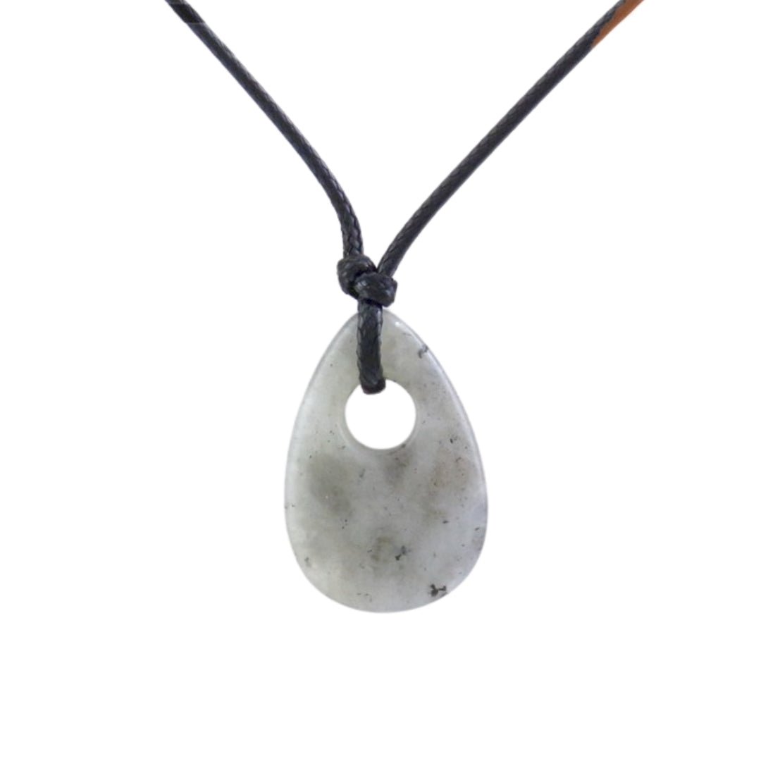 Colgante Lágrima agujereada de Labradorita - Sensaido