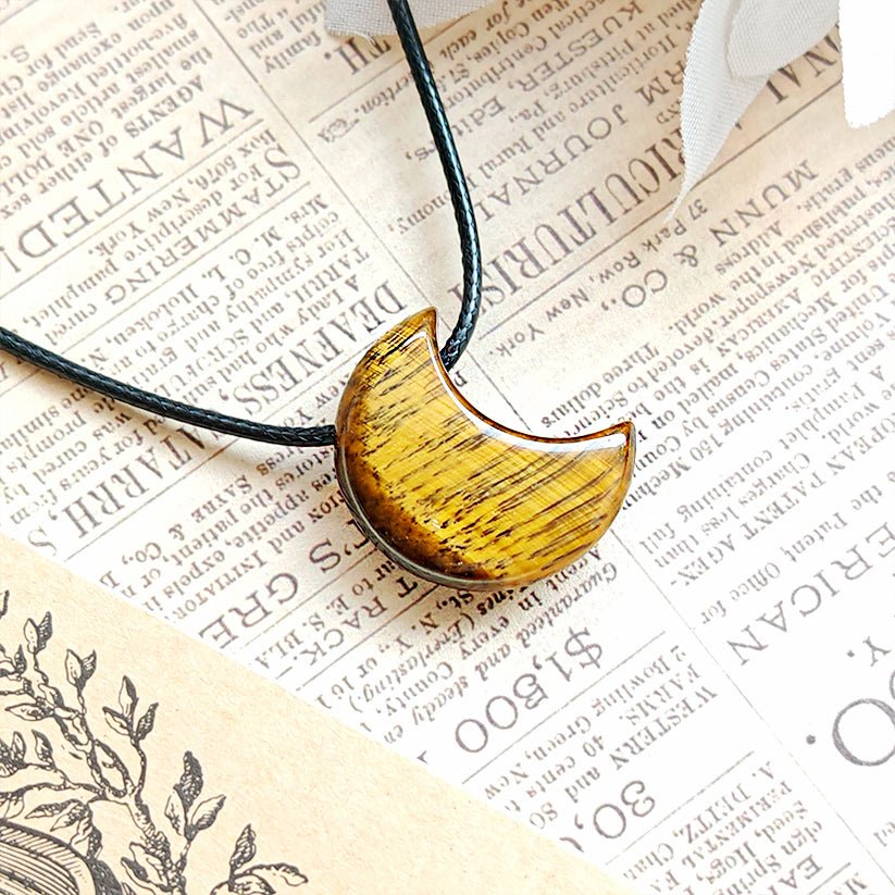 Colgante Luna de Ojo de Tigre - Sensaido